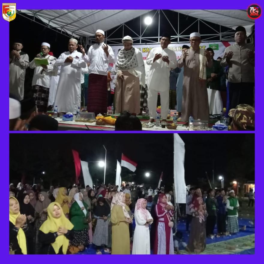 Gema Sholawat bersama Alhabib Abdurrahman bin Hasan Al- Haddad Tiyuh Gunung Katun