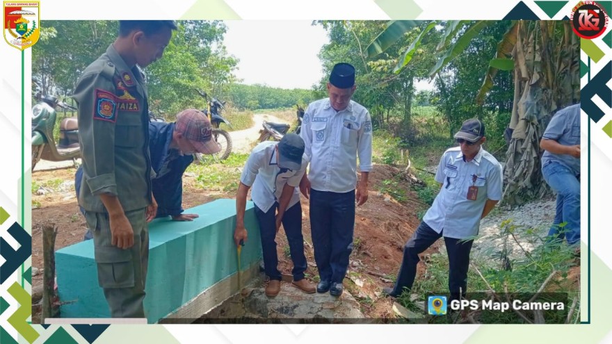 Pemerintah Tiyuh Gunung Katun Tanjungan Realisasikan Pembangunan Gorong-gorong